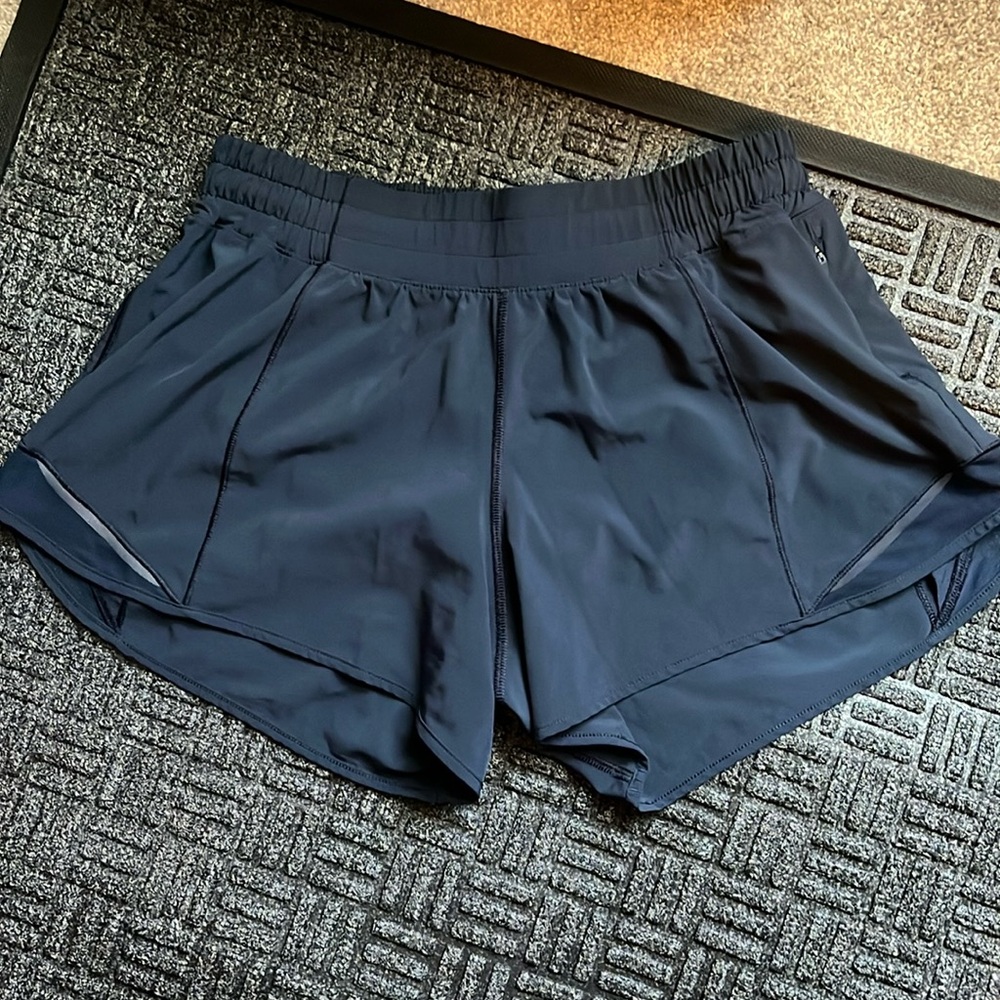 Lululemon shorts, navy blue, size 6.